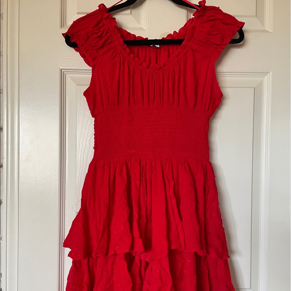 Fashion Nova Fairytale Fling Red Romper